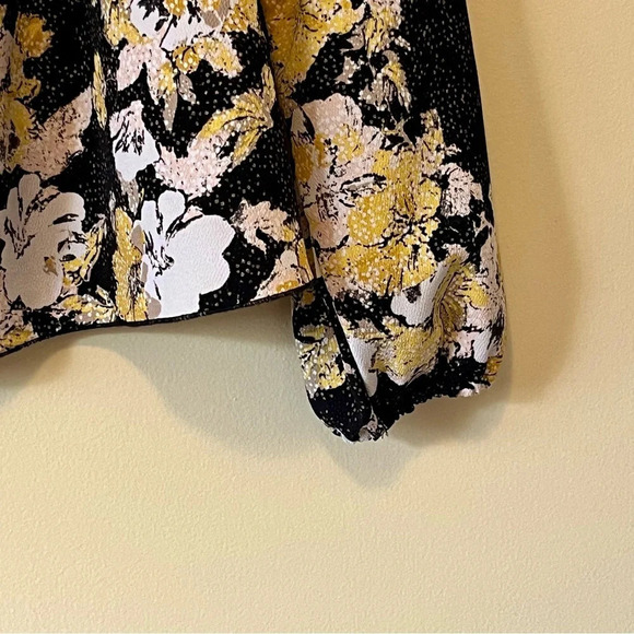 Wilfred| Aritzia| ‘Morel’ Off Shoulder Long Sleeve Top Black Yellow White Sz S - Picture 3 of 6